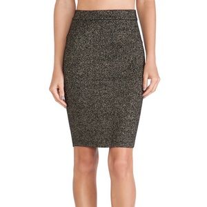 Diane von Furstenberg — Black Knit Pencil Skirt